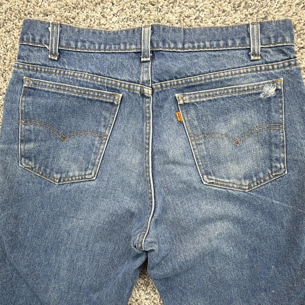 Vintage 80's Levi's 684 Orange Tab Bell Faded Denim‎ Jeans 36x33 (Fits 33x28)